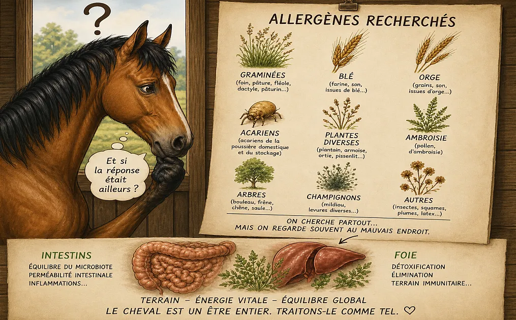 Mon cheval est allergique — arrêtez de chercher À QUOI, et demandez-vous POURQUOI !