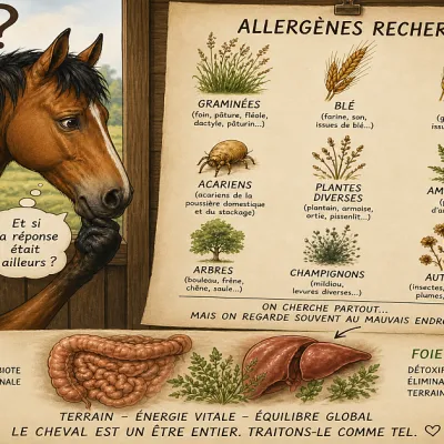Mon cheval est allergique — arrêtez de chercher À QUOI, et demandez-vous POURQUOI !