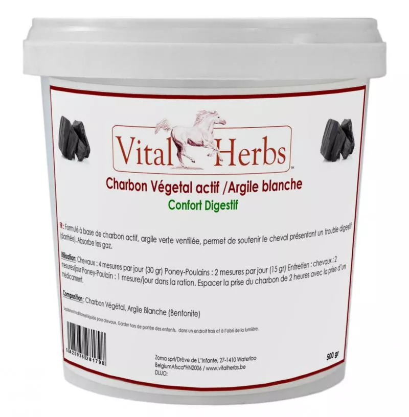 Charbon vegetal actif /Argile 