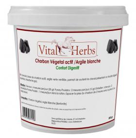 Charbon vegetal actif /Argile blanche